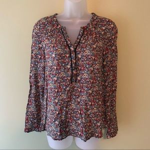 Anthropologie Meadow Rue Floral Blouse, Size XS